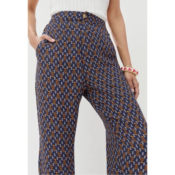 Anthropologie Smocked Balloon-Leg Pants NWT Size 14 - Picture 2 of 16